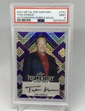 Tom Arnold 2022 POP Century Signatures Auto Autograph /10  Purple PSA 9 MIN POP1