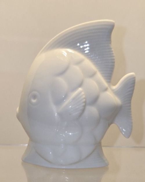 VINTAGE LENOX IVORY PORCELAIN FISH FIGURINE GREEN MARK