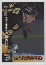 1995 Collector's Choice What's Your Game? Platinum Player's Club Cam Neely 0q3