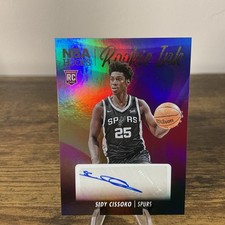 2023-2024 Panini NBA Hoops Sidy Cissoko Rookie Auto #RI-CIS San Antonio Spurs