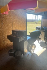 Mobile Hot Dog Cart Trailer Food Concession Vending Kiosk Stand