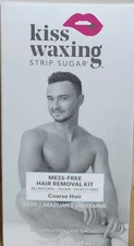 Kiss Waxing Strip Sugar Hair Removal for Coarse Hair  -10oz bottle