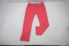 Tommy Hilfiger Khaki Pants Pink Flat Classic Fit Mens Size 34 x 32