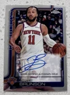 Jalen Brunson Auto 2025-26 Topps Chrome Basketball Card