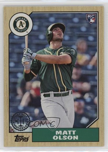 Matt Olson #87-142 2017 Topps 1987 card