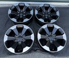 2019-2023 RAM REBEL 1500 FACTORY OEM 18” BLACK MACHINED WHEELS RIMS W/ CAPS