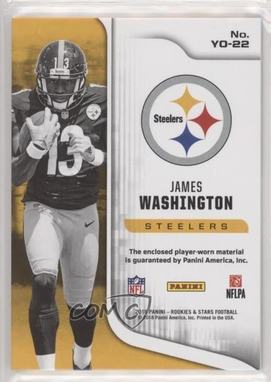 2018 Panini Rookies & Stars Year 1 Relics James Washington #YO-22 RC - Image 2 of 2