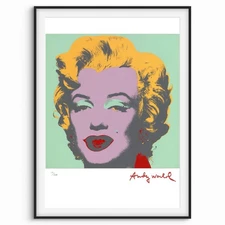 Andy Warhol Signed - Green Marilyn - Certificate. 