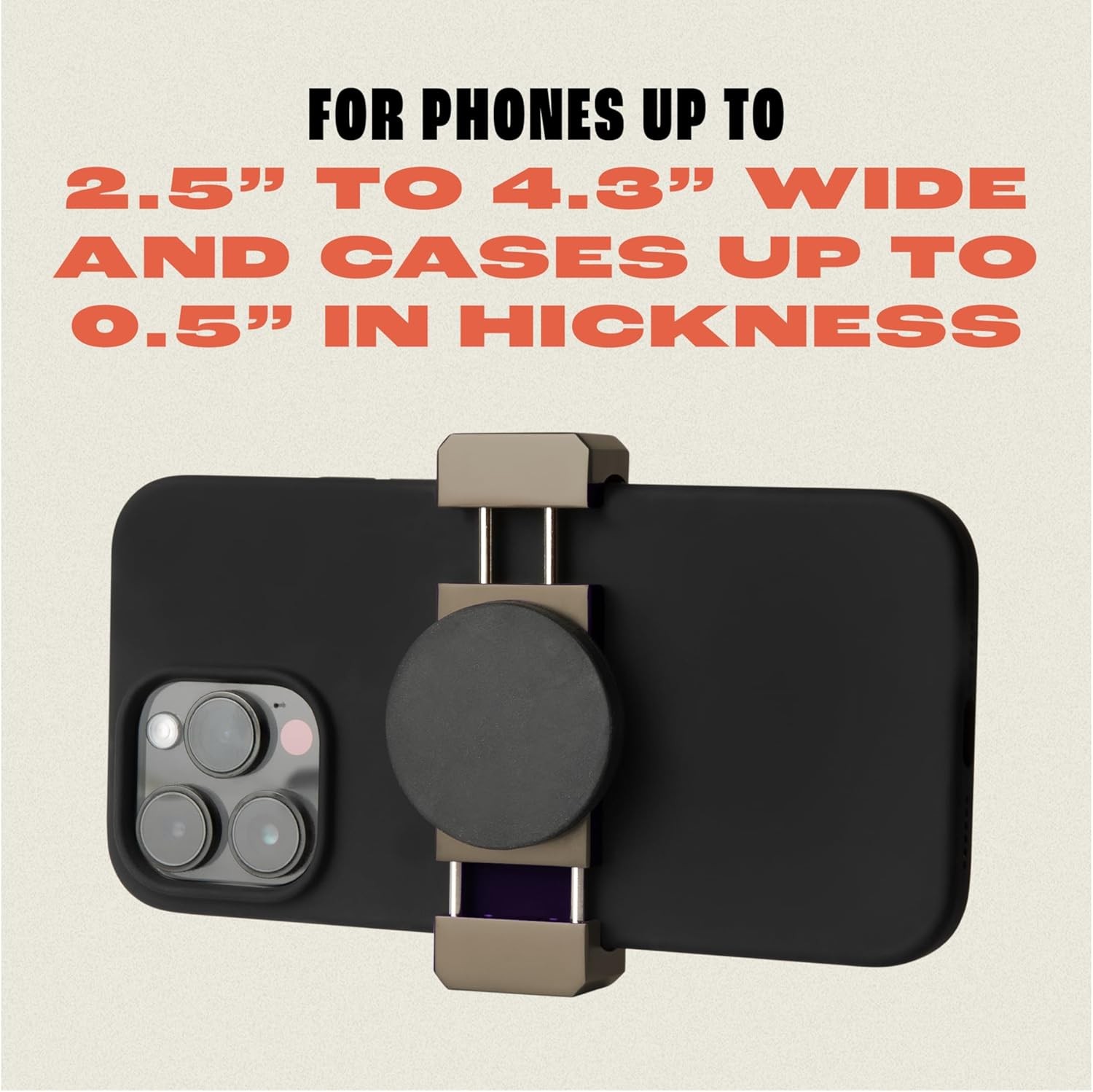 FREAKMOUNT Magnetic Motorcycle Phone Mount - Compatible with 1.0, Carbon Grey 