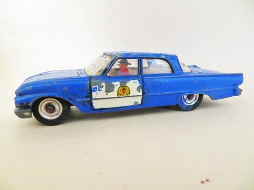 DINKY 264 'FORD FAIRLANE POLICE PATROL VEHICLE/CAR. BLUE. VINTAGE.