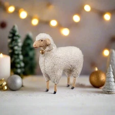 Primitive Ragon House 5.5” German style Cotton Extra Large Sheep