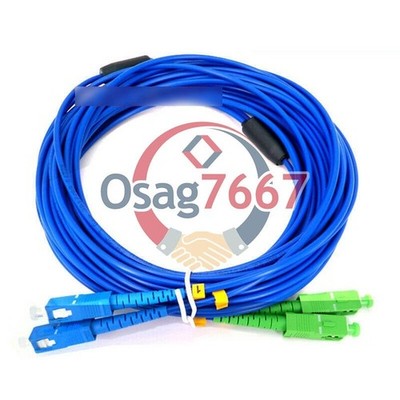 5M Duplex Fiber Optic Patch Cord Armored Cable SC/UPC-SC/APC Single-Mode 9/125 #