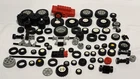 Lot of Vintage LEGO Tires & Wheels over 40 pieces