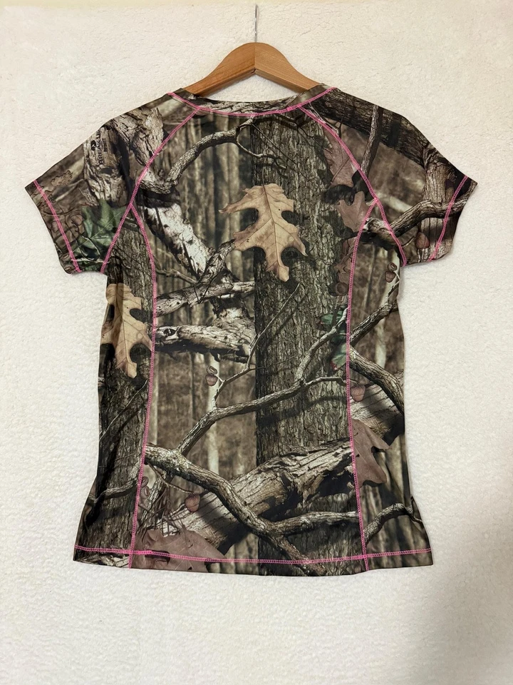 Camisa Mossy Oak Break-Up Infinity Niñas Mediana Camuflada Costuras Rosa WM6381MO Foto 2 de 4