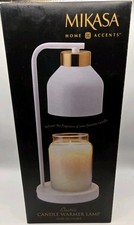 Mikasa Home Accents Electric Candle Warmer Lamp White Dimmable HTF