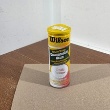 Vintage Wilson Championship Tennis Balls Optic Yellow Sealed Can
