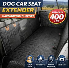 Dog Car Seat Cover Back Hard Bottom Extender For Dogs Supports 400LBS Pet USA