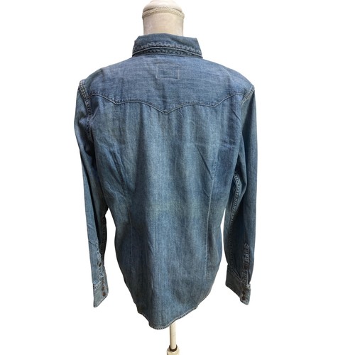 NWT Ralph Lauren Denim Western Shirt Womens XL Long Sleeve Snap Buttons Europe - Picture 4 of 17