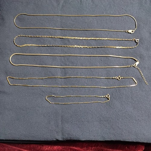 Sterling Silver 925 Italian Chains Necklaces Lot Assorted Styles