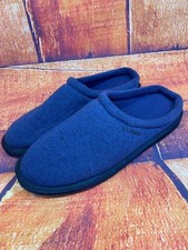 LL Bean Men's Sweater Fleece Scuff Slippers Blue Sz 11