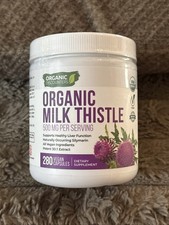Organic Discounters USDA Organic Milk Thistle Extract Capsules, 280 Count
