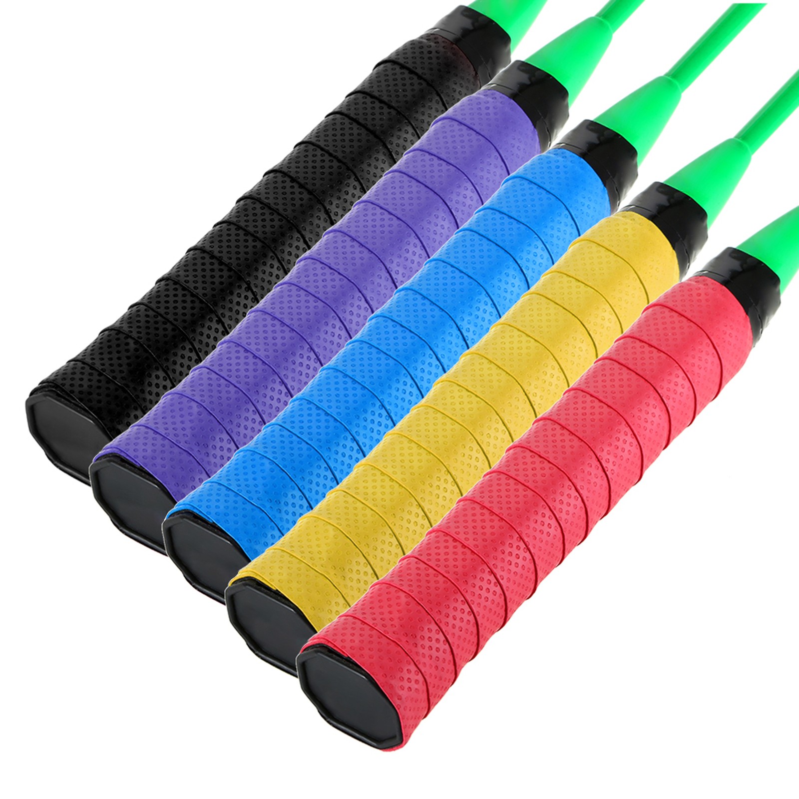 60pcs Tennis Racket Overgrips Anti-skid Sweat Tape Wraps Badminton Racquet LW