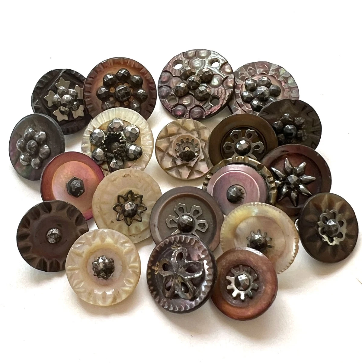 Mother of Pearl Lot Antique Sewing Buttons for sale | eBay
