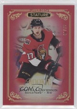 2019-20 Upper Deck Stature Rookies Red 40/75 Jonathan Davidsson #108 2vh