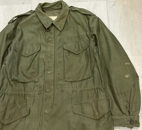 US Army M51 Field Jacket Mens Medium 60s Vintage Faded Distressed 1964 - Picture 5 of 10