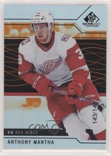 2018-19 Upper Deck SP Game Used Orange Rainbow 143/148 Anthony Mantha #52 gv7