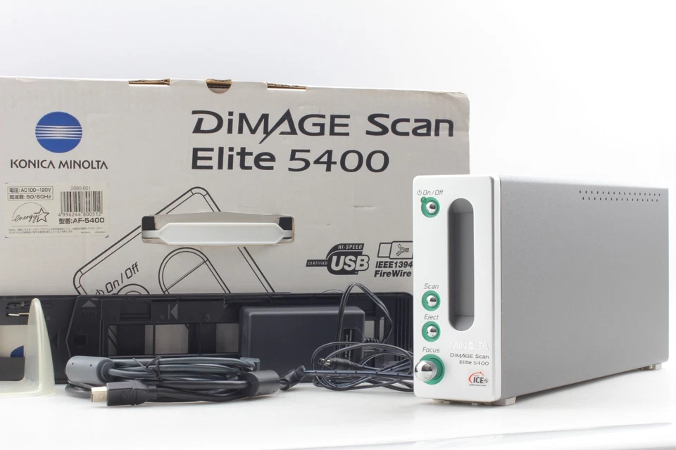 【UNUSED】 KONICA MINOLTA DiMAGE Scan Elite 5400 AF-5400 Film Scanner from JAPAN - Image 3 of 4