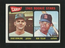 #116 BOB TOLAN, Cardinals RC - 1965 Topps: EX-MT+, o/c, pack fresh 221570e