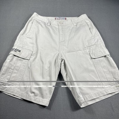 US Polo Assn. Men s Khaki Cargo Shorts Sz 30