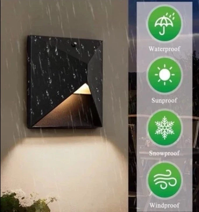 户外灯具壁挂黄昏至黎明,门廊灯带 3 个照明... — 第 2/4 张图片