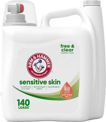 Gentle Yet Effective Laundry Soap - 140 Loads Free & Clear Detergent, 140 Fl Oz