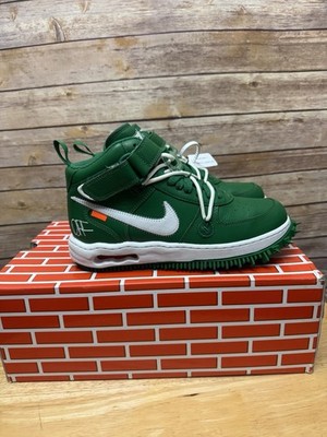 Nike Air Force 1 Mid Off-White Pine Green Size 7.5