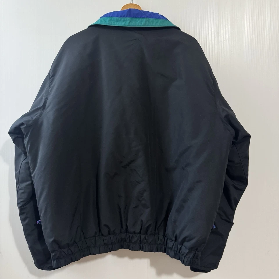 Vintage LL Bean Men’s Thinsulate 3M Jacket Bomber Baggy USA Made XL TALL Black - Image 2 of 4