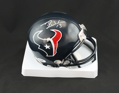 T.J. TJ Yates SIGNED Houston Texans Mini Helmet RookieGraph PSA/DNA AUTOGRAPHED - Picture 1 of 2