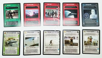 Star Wars CCG Customizable Card Game Hoth Complete Set of 10 C1