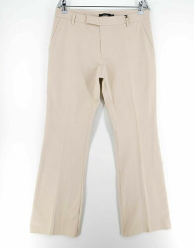 STEFANEL Beige Flared Legs Pants Trousers Size EU 34 36 UK 6 8 US 2 4 - Picture 1 of 8