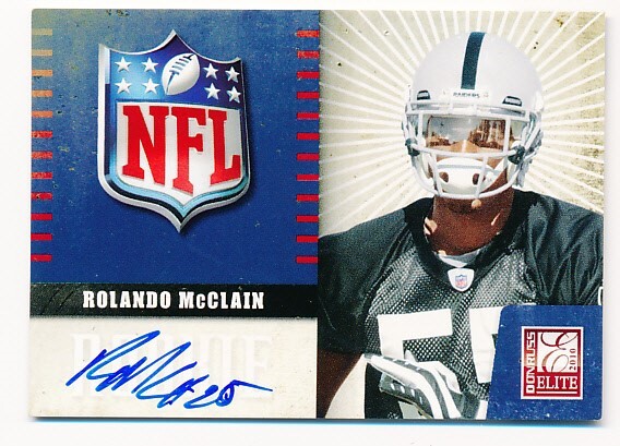 Rolando McClain Donruss Elite NFL Shield Signatures #30 Base