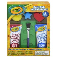 Crayola Bath Tub Mini Paint Set NEW - Finger Paint Soap - 7 Piece Set