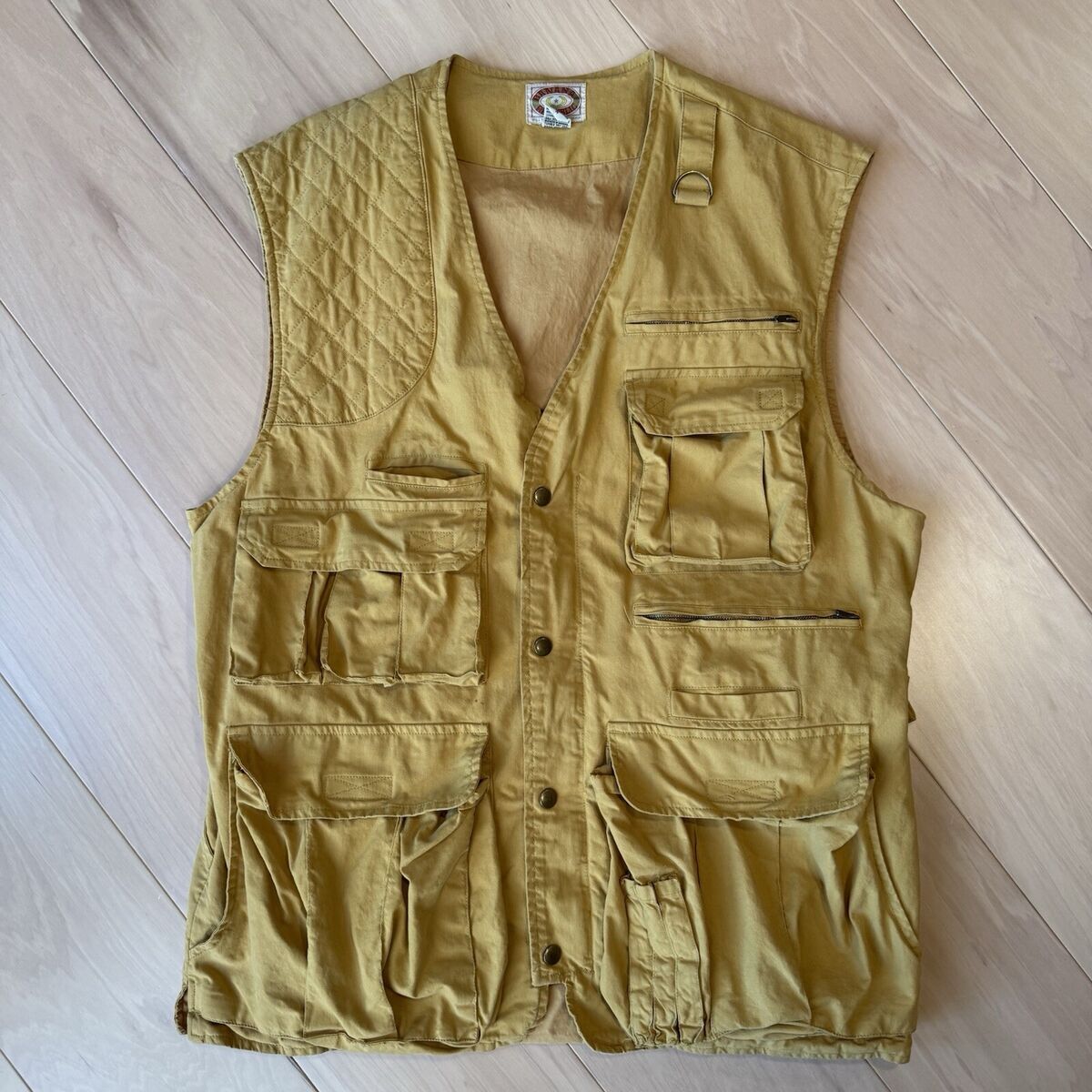 Vintage Banana Republic Utility Vest M Yellow 80s Full Zip Vintage Banana Republic Utility Vest M Yellow 80s Full Zip