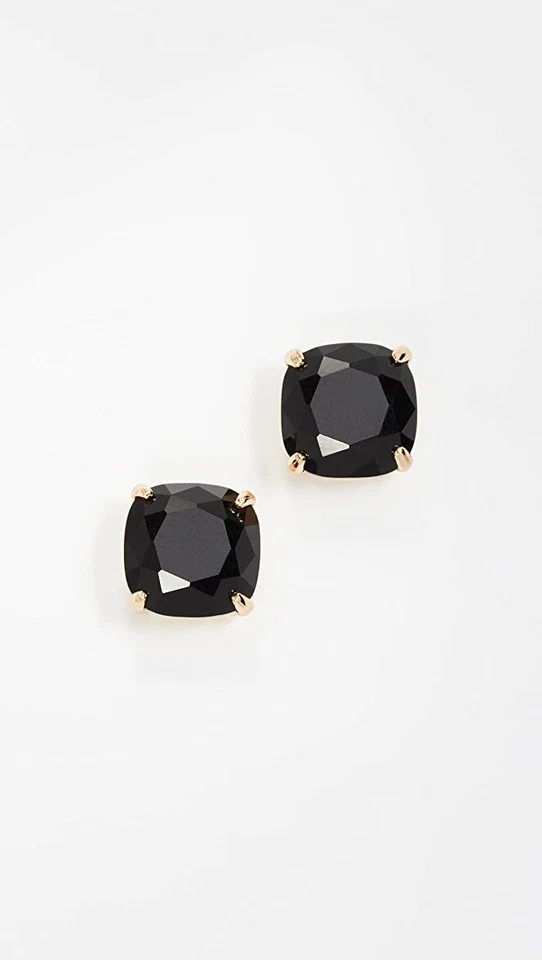 Pendientes cuadrados negros pequeños Kate Spade New York 275410 para mujer Foto 2 de 3