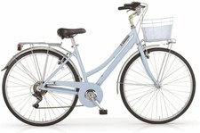 BICI 28 CENTRAL DONNA 6 VELOCITÀ OLANDA ALLUMINIO COLORE AZZURRO LIGHT/SKY MBM