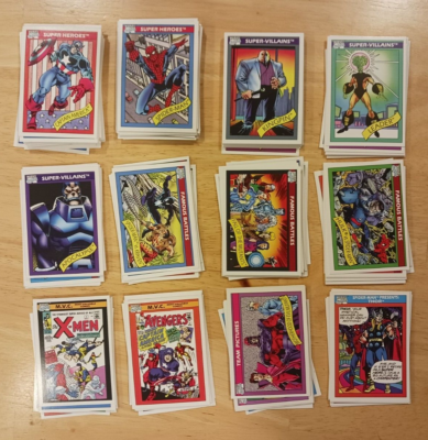 1990 Marvel Universe Series 1 Trading Cards COMPLETE BASE