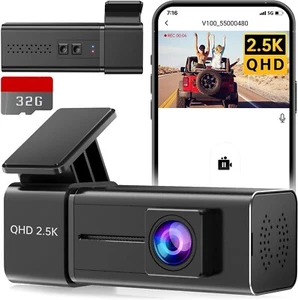 2026 Dash Cam WiFi 2.5K, Night Vision, 24H Parking Mode, G-Sensor, 32GB Card