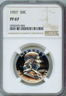 NGC - Franklin Half Dollar - 50c - 1957 - PF-67