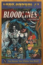 1993 DC Comics Lobo Annual Bloodlines Outbreak Print Ad/Poster Promo Pop Art 90s