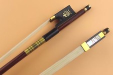 Violin Bow 4/4 Full Size Advance Bow Hair Brazilwood Ebony Frog octagonal Stick